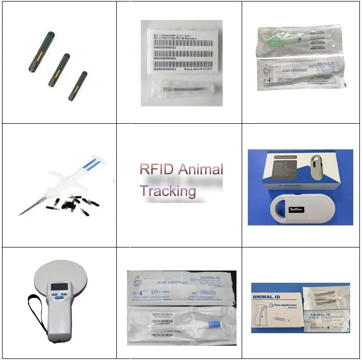 ISO 11784/785 Portable RFID Reader 134.2kHz Animal Ear Tag Microchip Reader Scanner