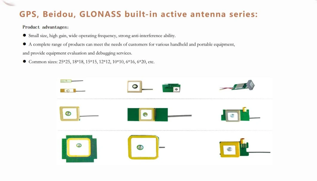 Internal GPS Antenna L1/L2 Stacked Ceramic Patch GPS Antenna