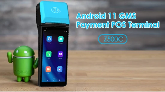 Z500c ハンドヘルド Android モバイル タッチ POS ターミナル (印刷システム付き)