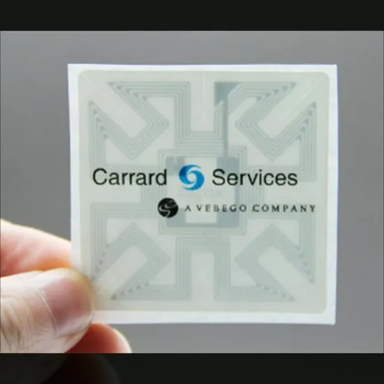 NFC MIFARE 13.56 MHz RFID Hf MIFARE 粘着ビニール印刷電子製品ラベル